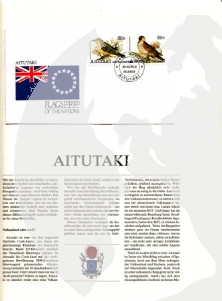 NZ - Aitutaki ostrov - UNICEF - pojednání  spojených národů